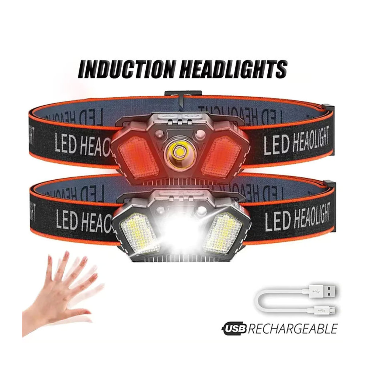 KDULIT LED Induktions-Mini-Scheinwerfer Wasserdichtes Multifunktions-Campinglicht für Outdoor und Angeln - Bild 6