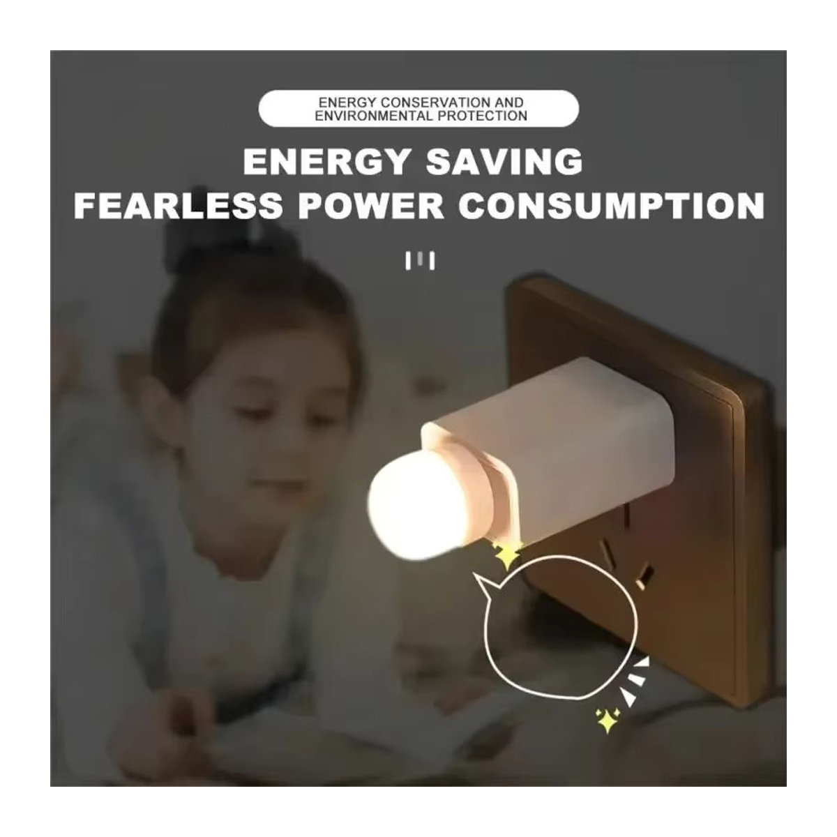 KDULIT LED-Nachtlicht minimalistisch mit USB/EU-Stecker, dimmbares Leselicht in Warmweiß und Kaltweiß für Schlafzimmer, Auto und Camping - Bild 4