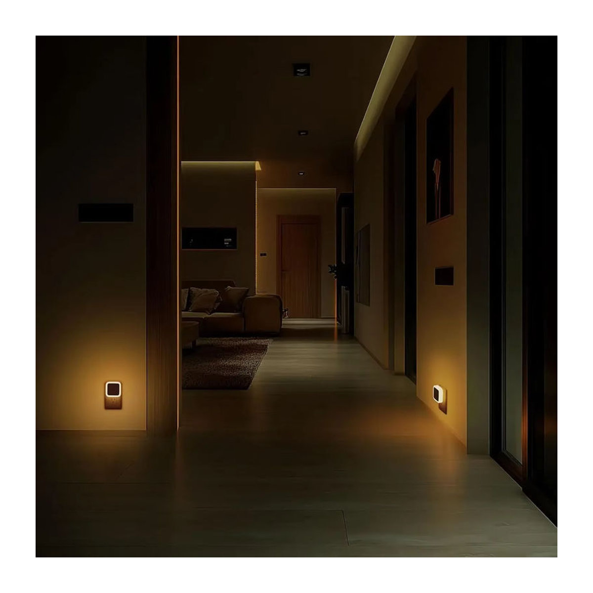 KDULIT LED Nachtlichter mit Dämmerungssensor, minimalistische Plug-in Wandleuchten für Flur, Schlafzimmer und Badezimmer - Bild 4