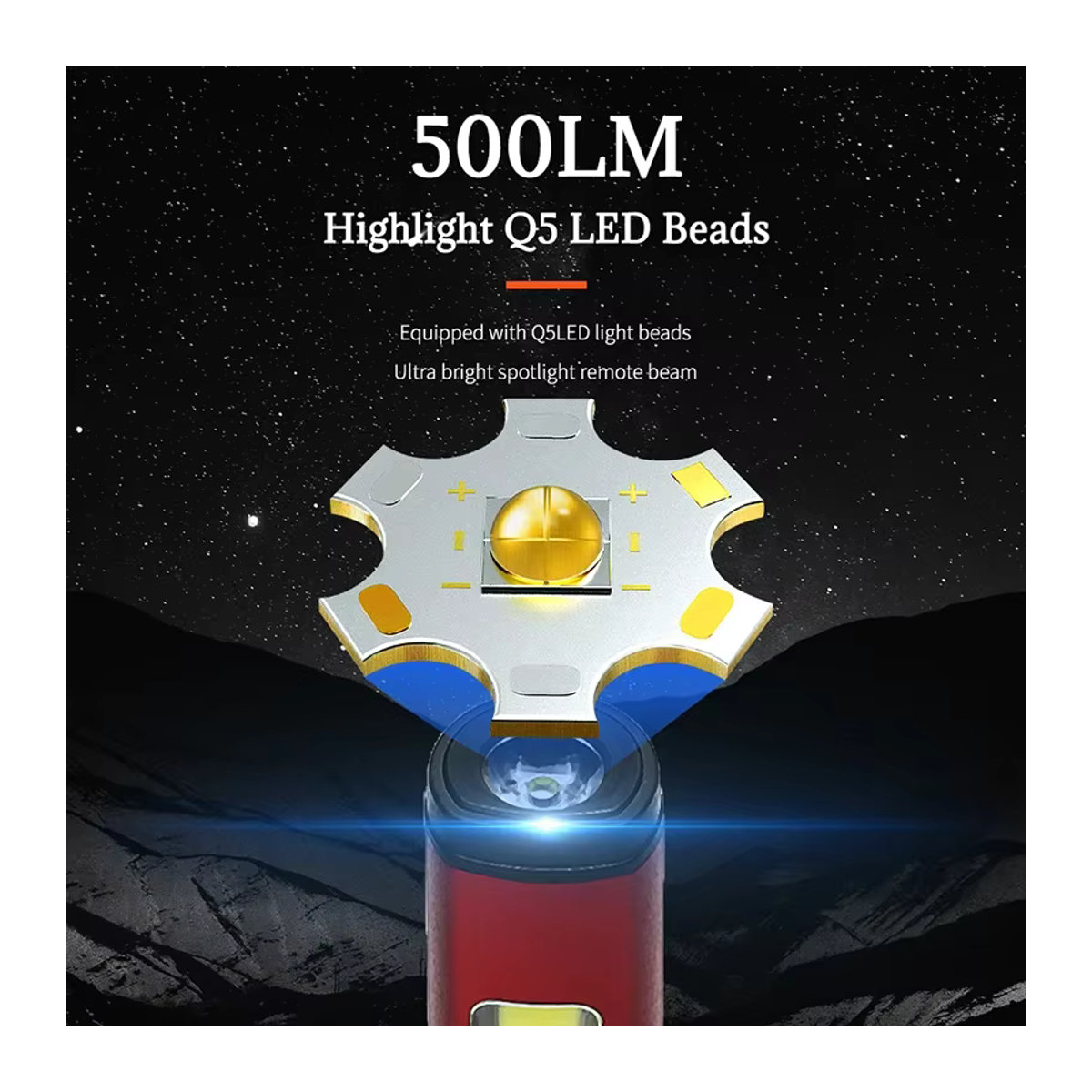 KDULIT LED Taschenlampe USB wiederaufladbar mit Stiftclip und Tasche für medizinische Notfälle und Inspektionen - Bild 3
