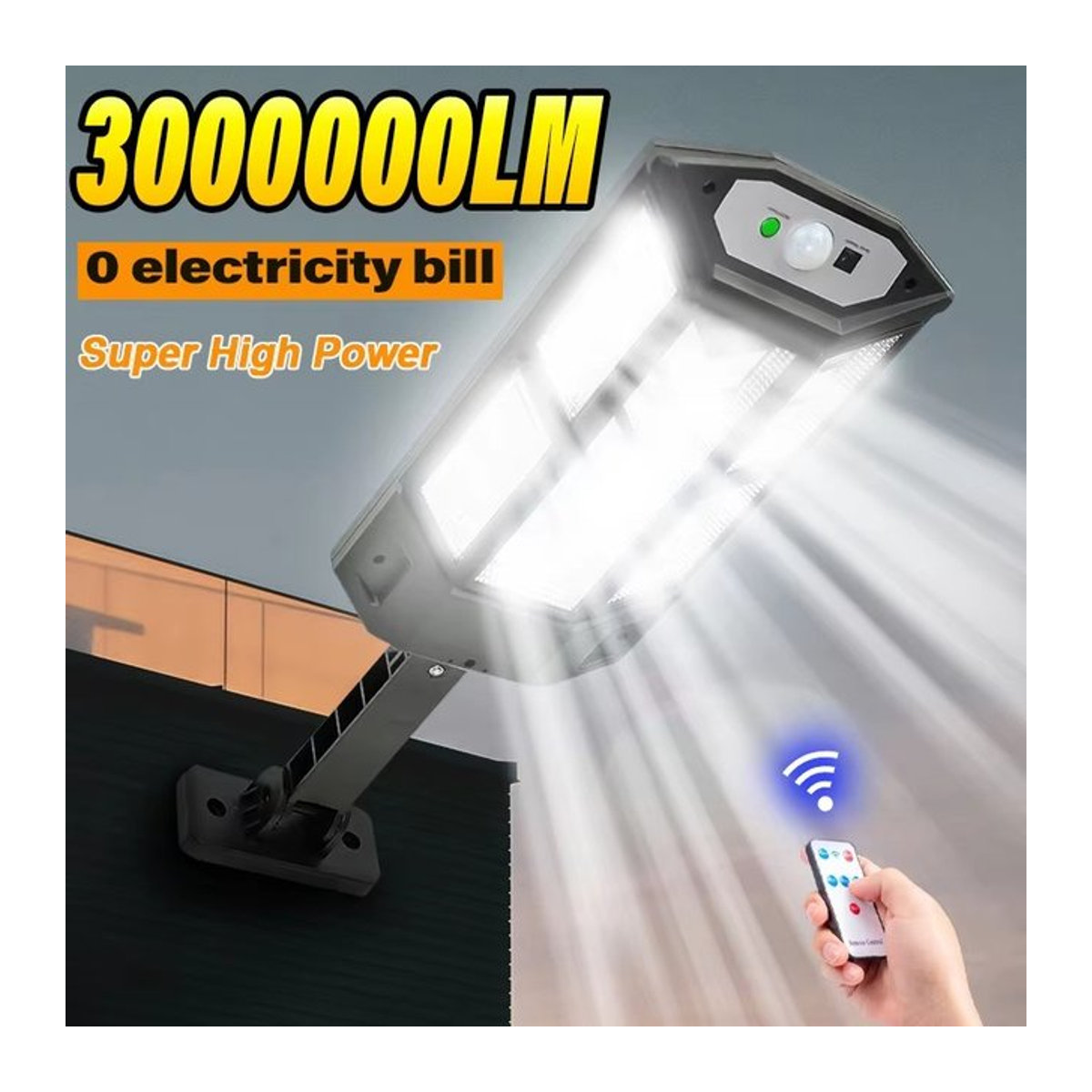 KDULIT Solarleuchte für Außenbereich mit Bewegungssensor, LED, IP65 wasserdicht, Schwarz, Modernes Design - Bild 1