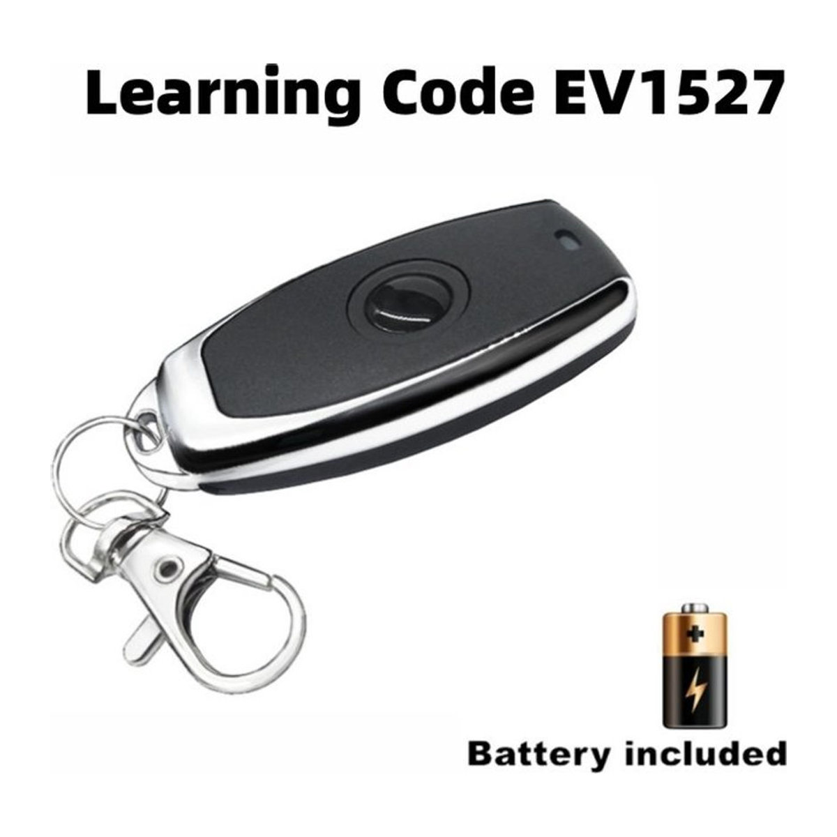kebidumei 433MHz 1-Kanal-Fernbedienung ev1527 HF-Sender in Schwarz für Smart Home, Garagentoröffner und Alarmanlagen - Bild 1