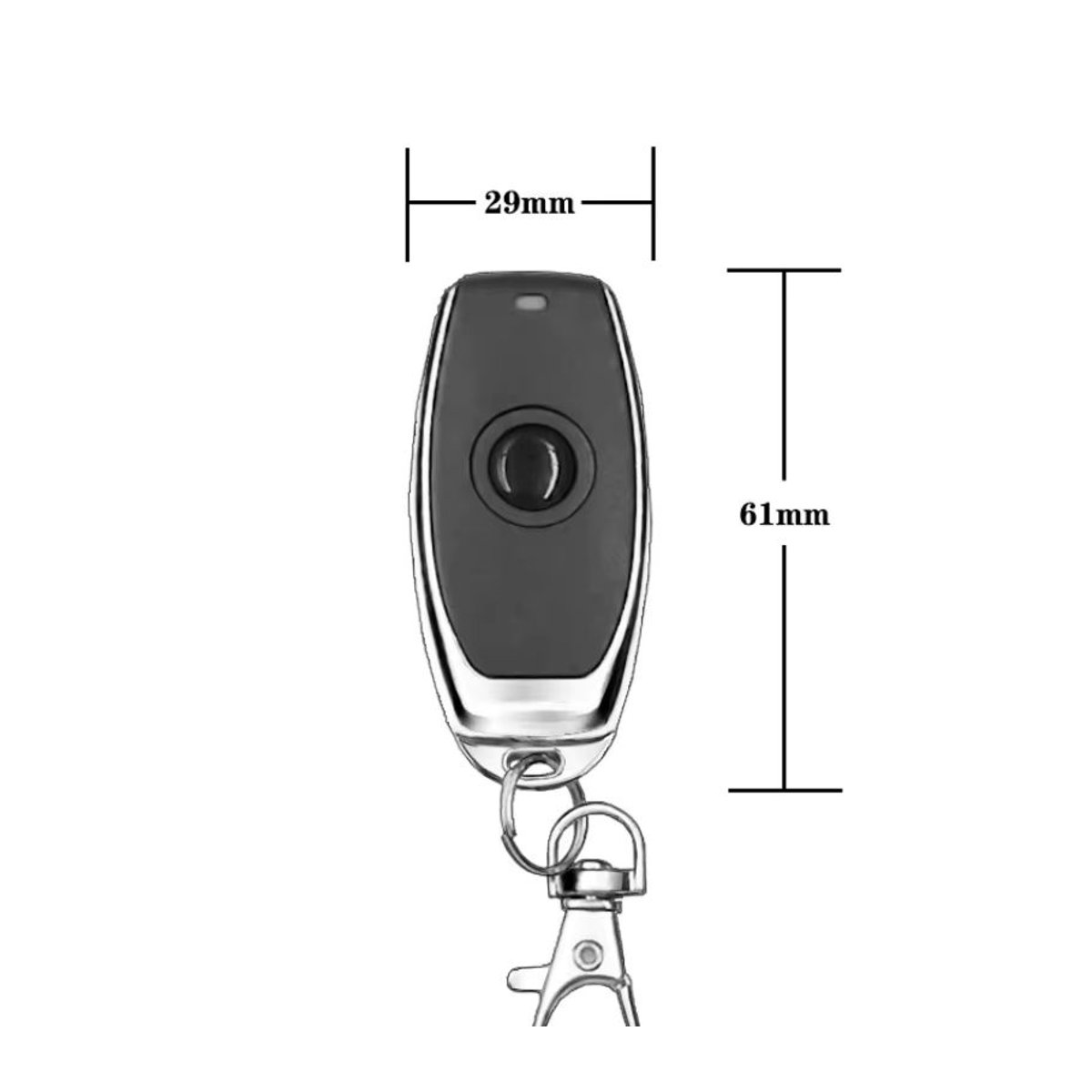 kebidumei 433MHz 1-Kanal-Fernbedienung ev1527 HF-Sender in Schwarz für Smart Home, Garagentoröffner und Alarmanlagen - Bild 6