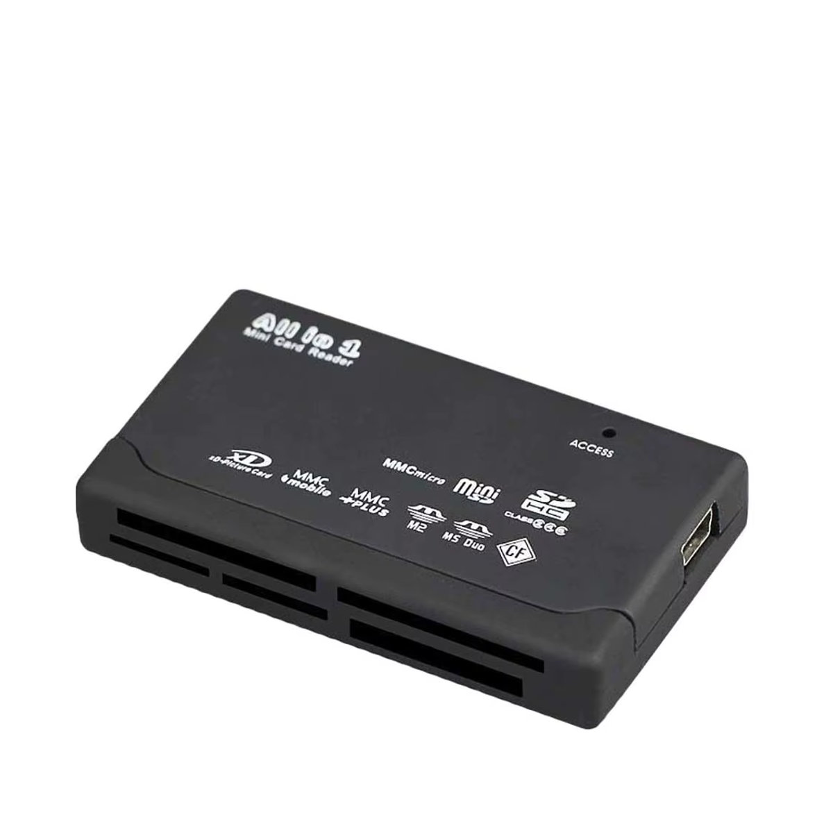 Kebidumei All-in-One USB-Kartenleser Schwarz mit 480 Mbit/s für SD, SDHC, MMC, M2, MS, XD, CF und TF - Bild 6
