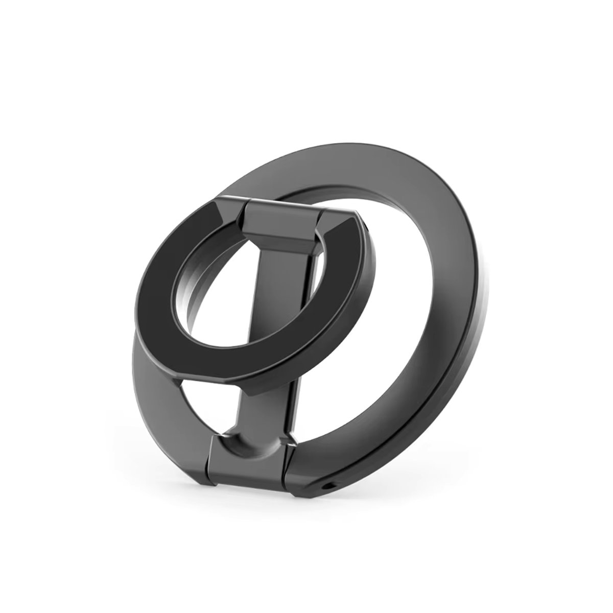Kebidumei Magnetischer Fingerringhalter für Mobiltelefone, faltbar und doppelseitig, universeller Handyhalter und Autoständer in Schwarz oder Schwarz/Weiß - Bild 6