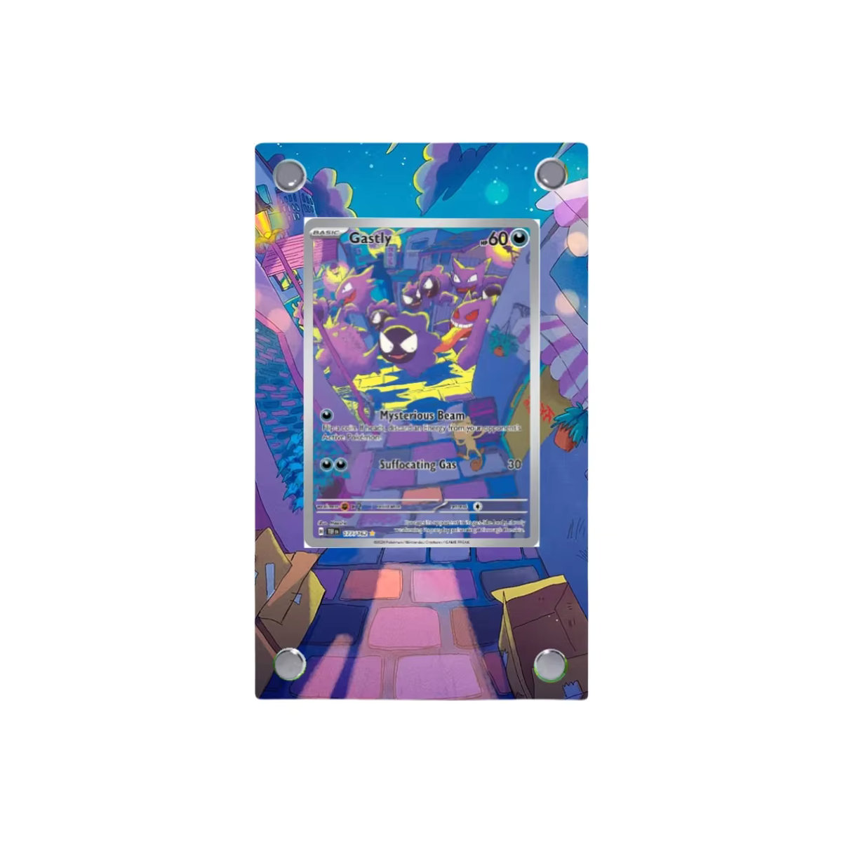 Keeppley Pokemon Kartenständer aus Acryl mit Entei, Gastly, Psyduck und Dragonite in der Anime Classics Game Collection, mehrfarbig - Bild 3