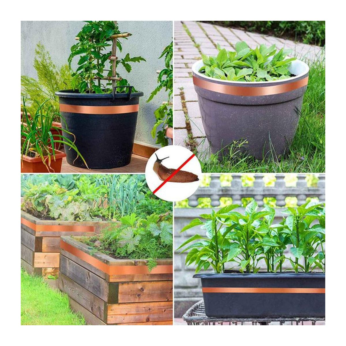 KEKA Schneckenschutz Kupferband zur Schneckenabwehr für Garten und Hochbeete - Bild 1