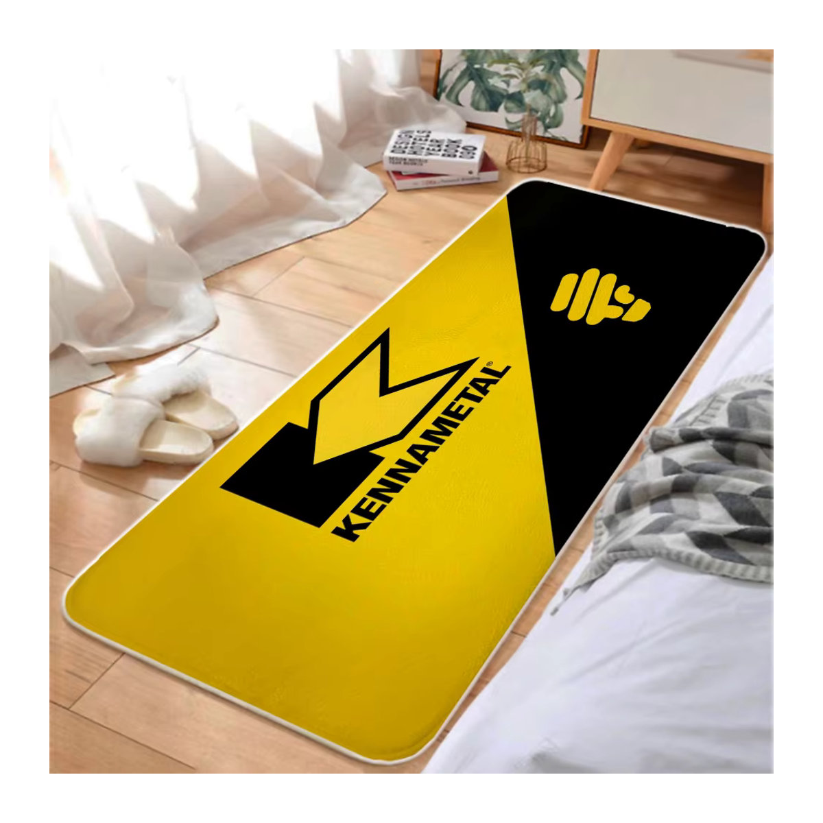 Kennametal Fußmatte mit Print in Gelb für Küche, Badezimmer oder Außenbereich - Bild 2