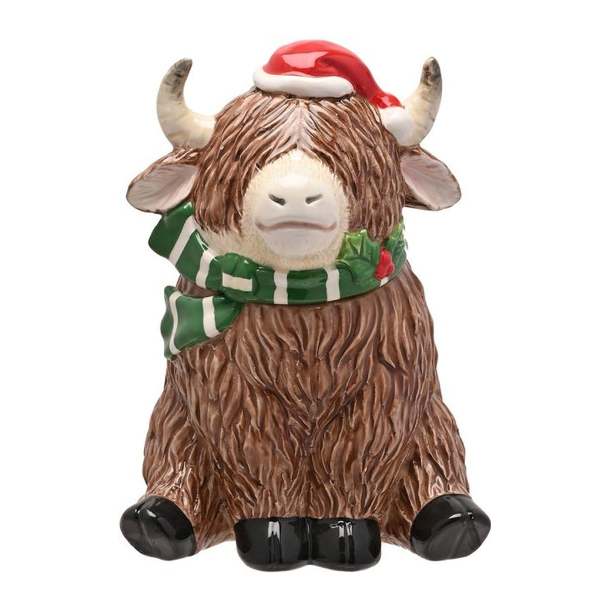 Keramik Keksdose Hochlandrind von The Christmas Gift Co. in Braun - Bild 1