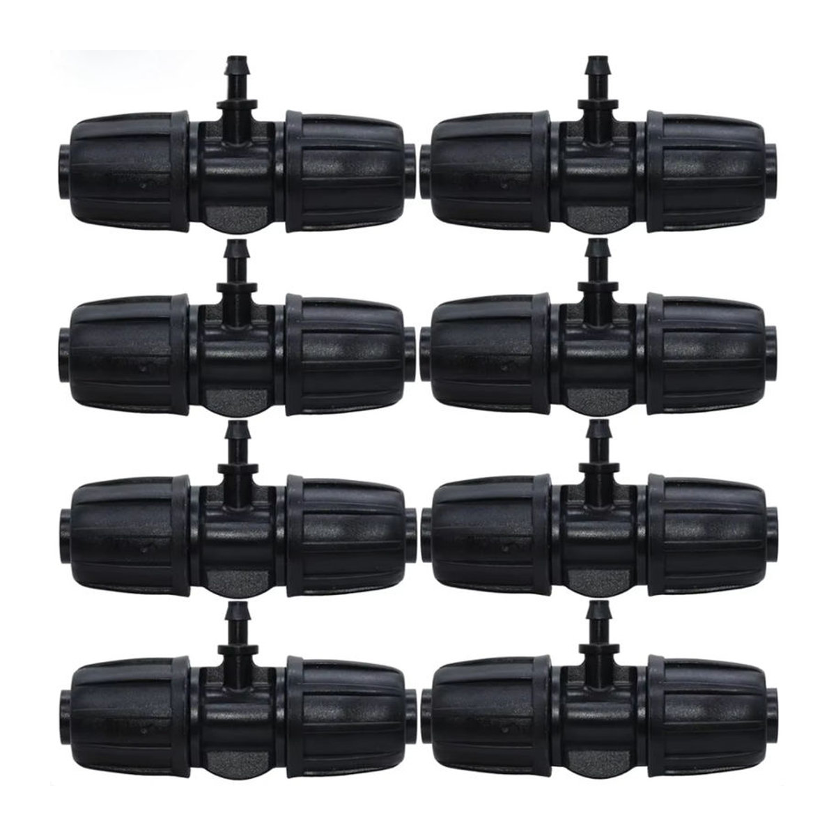 KESLA 10er Set T-Stecker mit Gewinde für Gartenbewässerung zur Verbindung von 16mm 1/2'' PE-Schläuchen auf 4/7mm Micro-Rohre - Bild 6