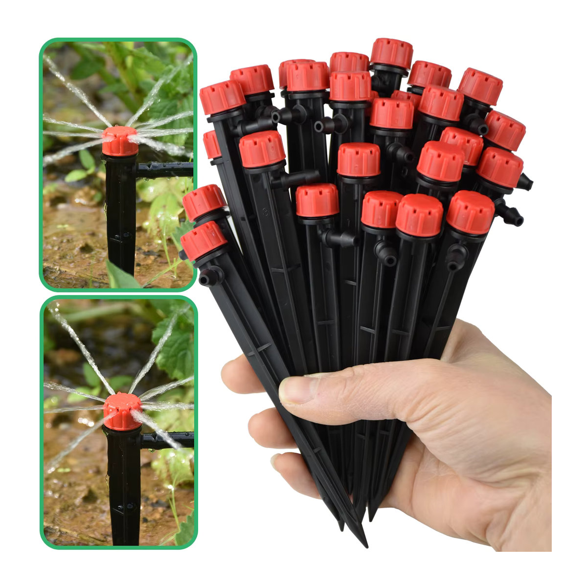 KESLA Automatisches Tropfbewässerungssystem DIY Micro Drip Bewässerungsset mit verstellbaren Sprinklern in Multicolor - Bild 2