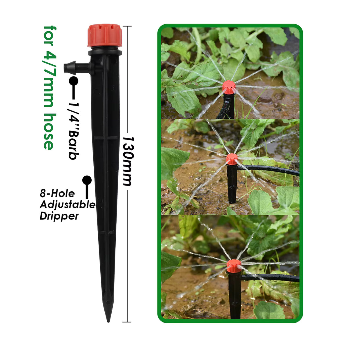 KESLA Automatisches Tropfbewässerungssystem DIY Micro Drip Bewässerungsset mit verstellbaren Sprinklern in Multicolor - Bild 3