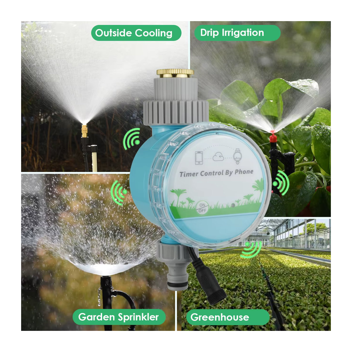 KESLA Intelligenter WLAN Bewässerungstimer mit integriertem Gateway für Garten und Gewächshaus, Blau - Bild 5