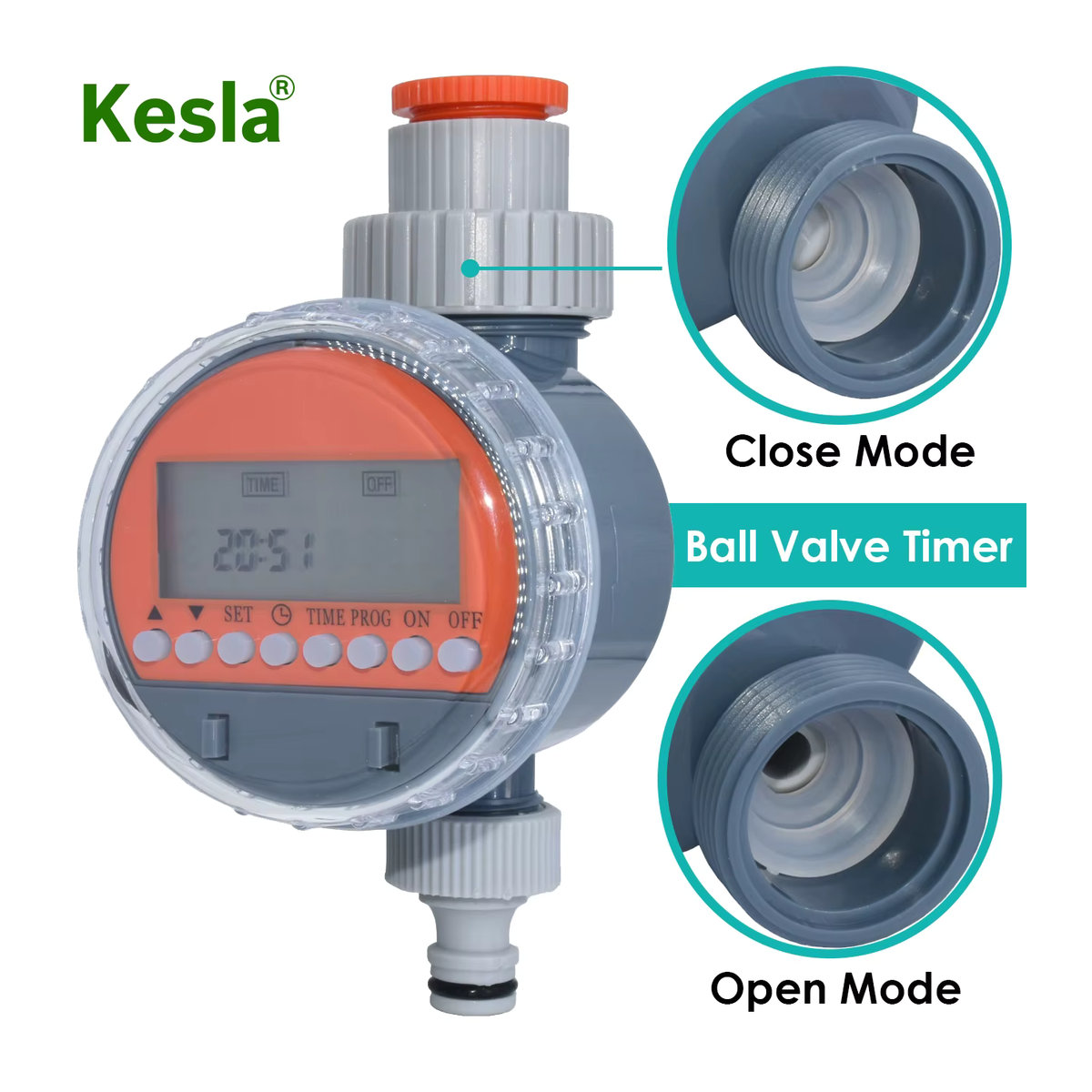 KESLA Micro Drip Bewässerungssystem mit automatischer Steuerung und Schlauch für Garten und Gewächshaus, Multicolor - Bild 3