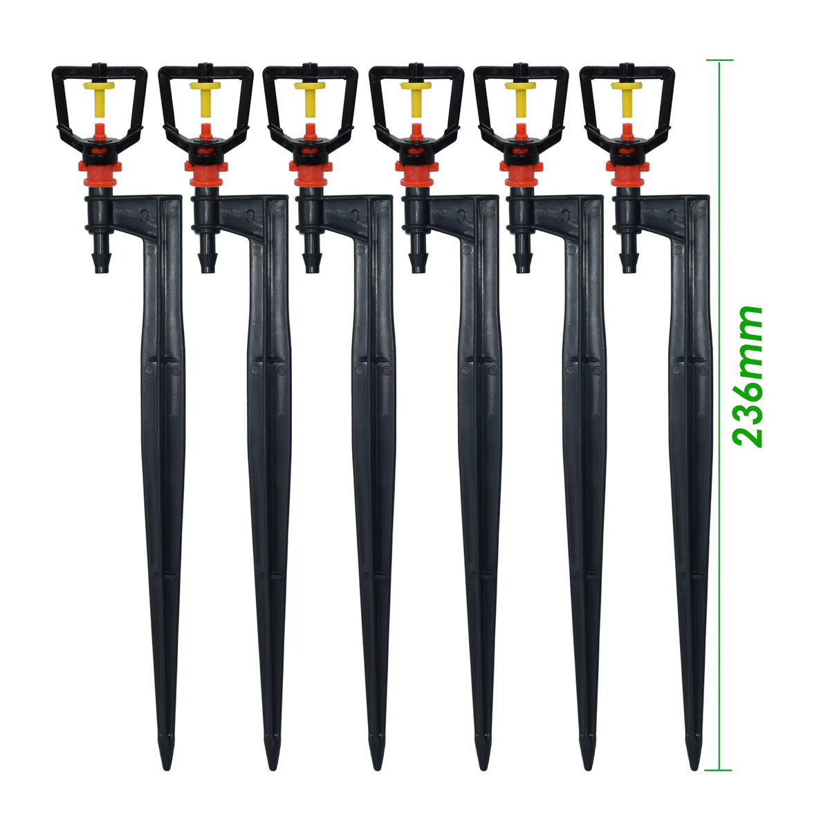 KESLA Micro Sprinkler Set für die Gartenbewässerung mit 20 cm Erdspieß in Schwarz - Bild 3