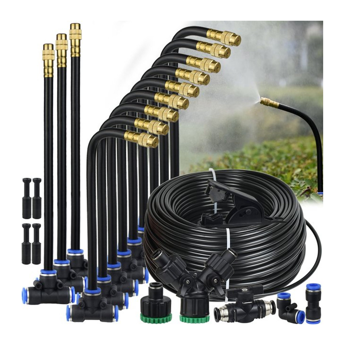 KESLA PE Bewässerungsschlauch für Terrasse und Garten, 5/8mm, Universal Sprayer Kit für DIY Kühlsysteme und Beschlagungsanlagen - Bild 1