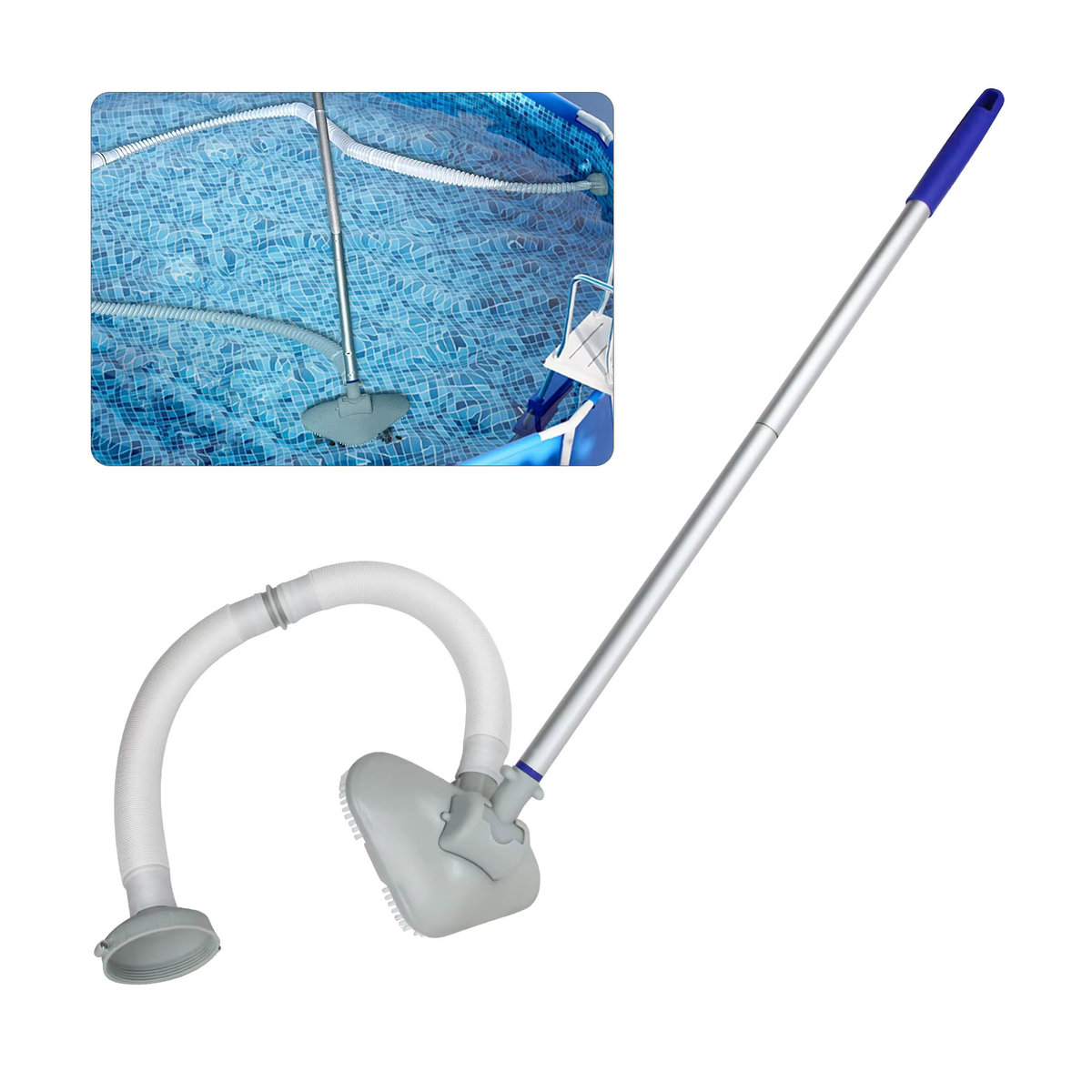 Kesoto Schwimmbad-Staubsauger-Schlauch-Set zur Reinigung von SPA, Whirlpool, Teich, Boden und Wänden - Bild 4