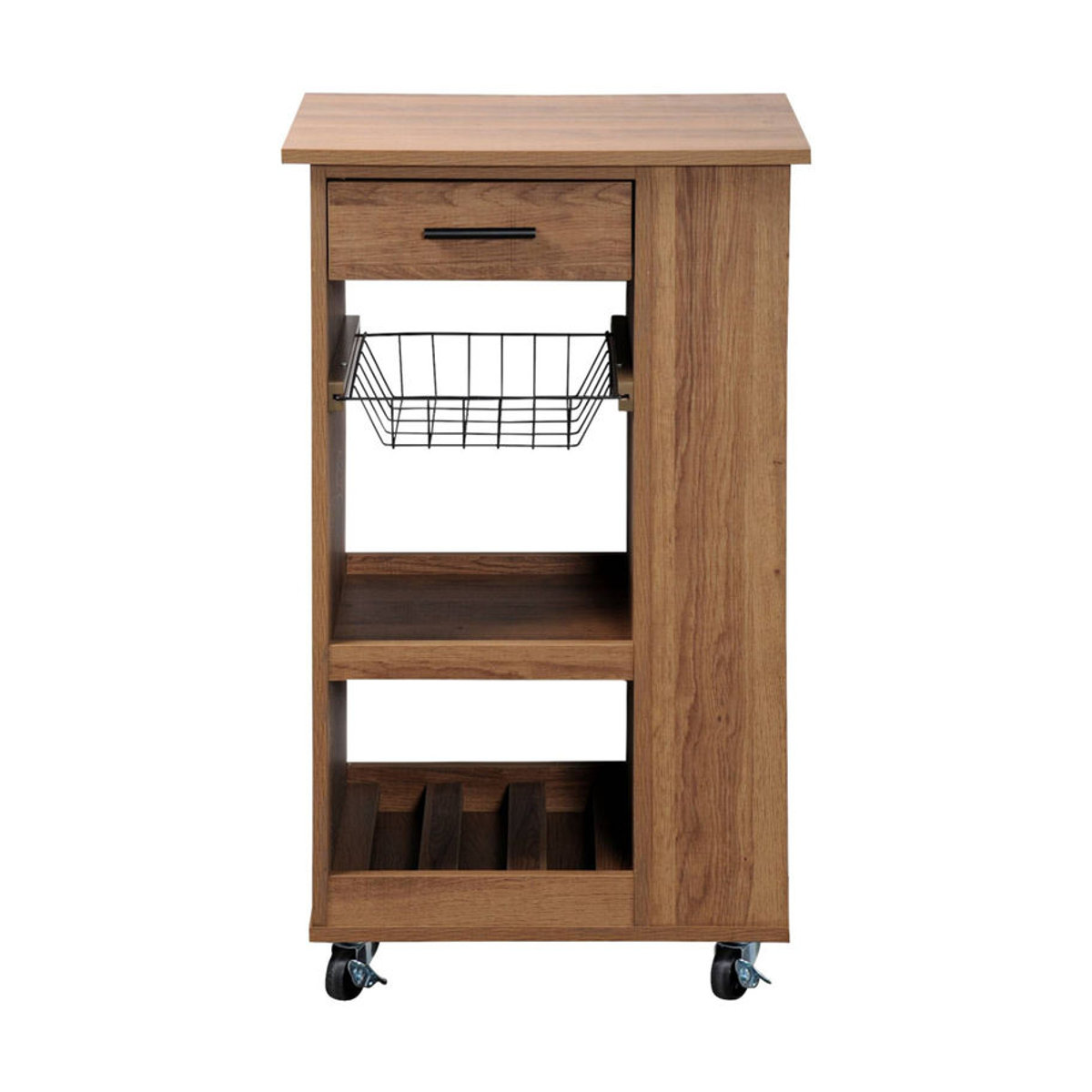 Kesper Küchenwagen aus Holz in Nussbaum, Modern, B/H/L: 37 x 85 x 50 cm - Bild 3
