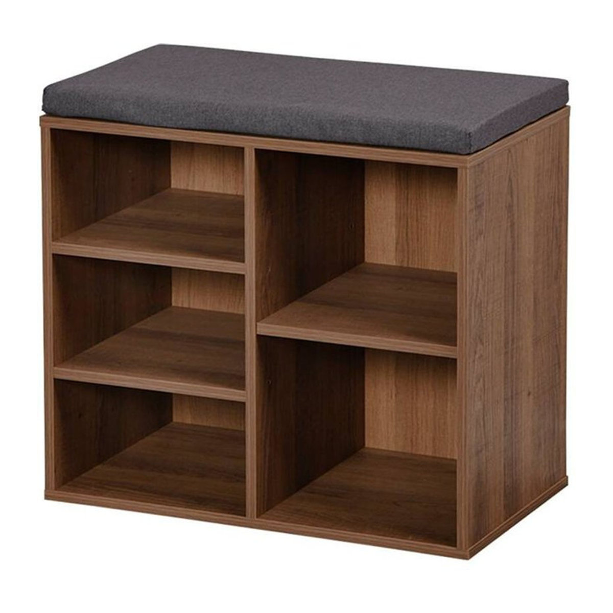 Kesper Schuhregal Modern aus Spanplatte in Nussbaum, B/H/L: 29,5 x 48 x 51,5 cm - Bild 1