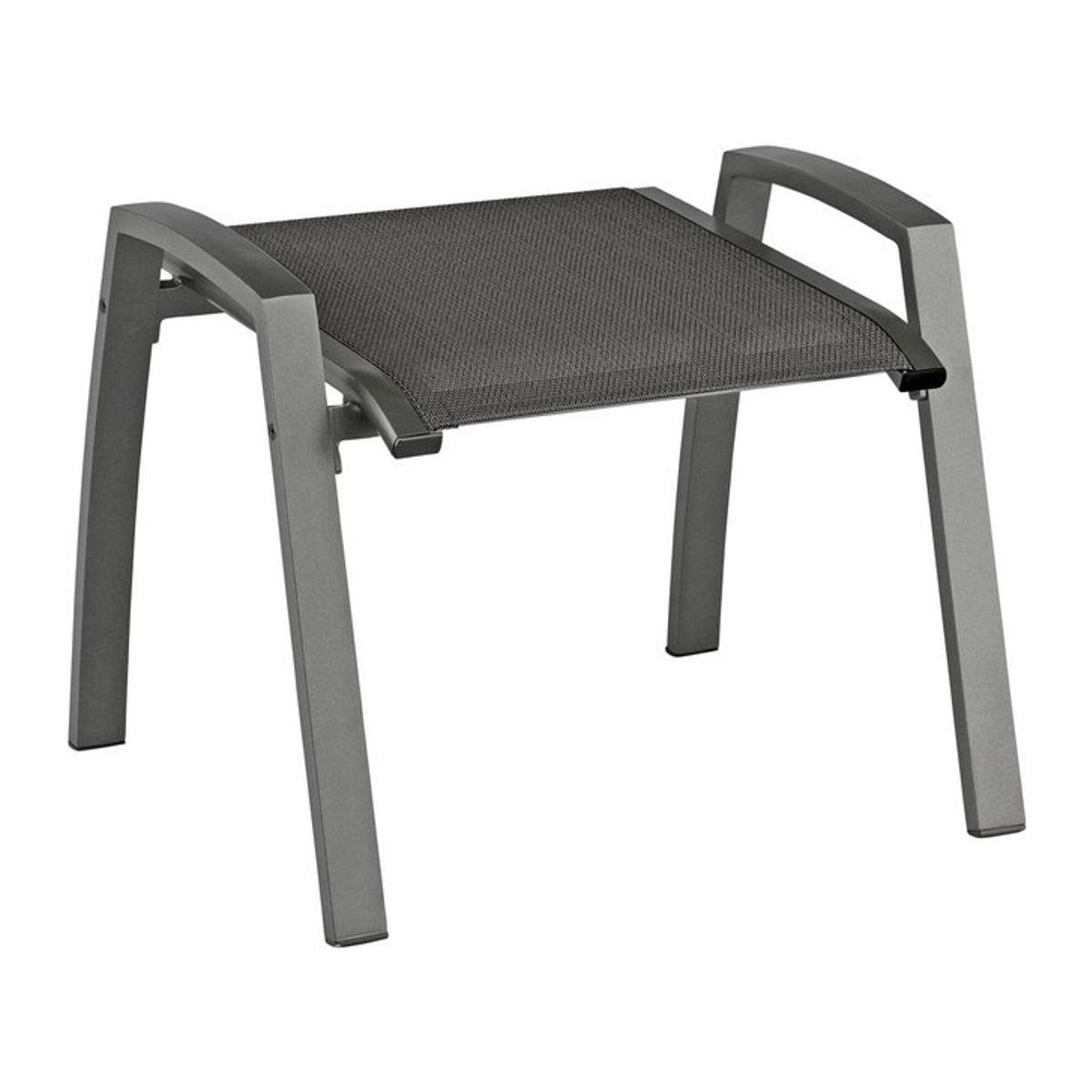 Kettler Altura Hocker in Anthrazit aus Aluminium und Textilene - Bild 1