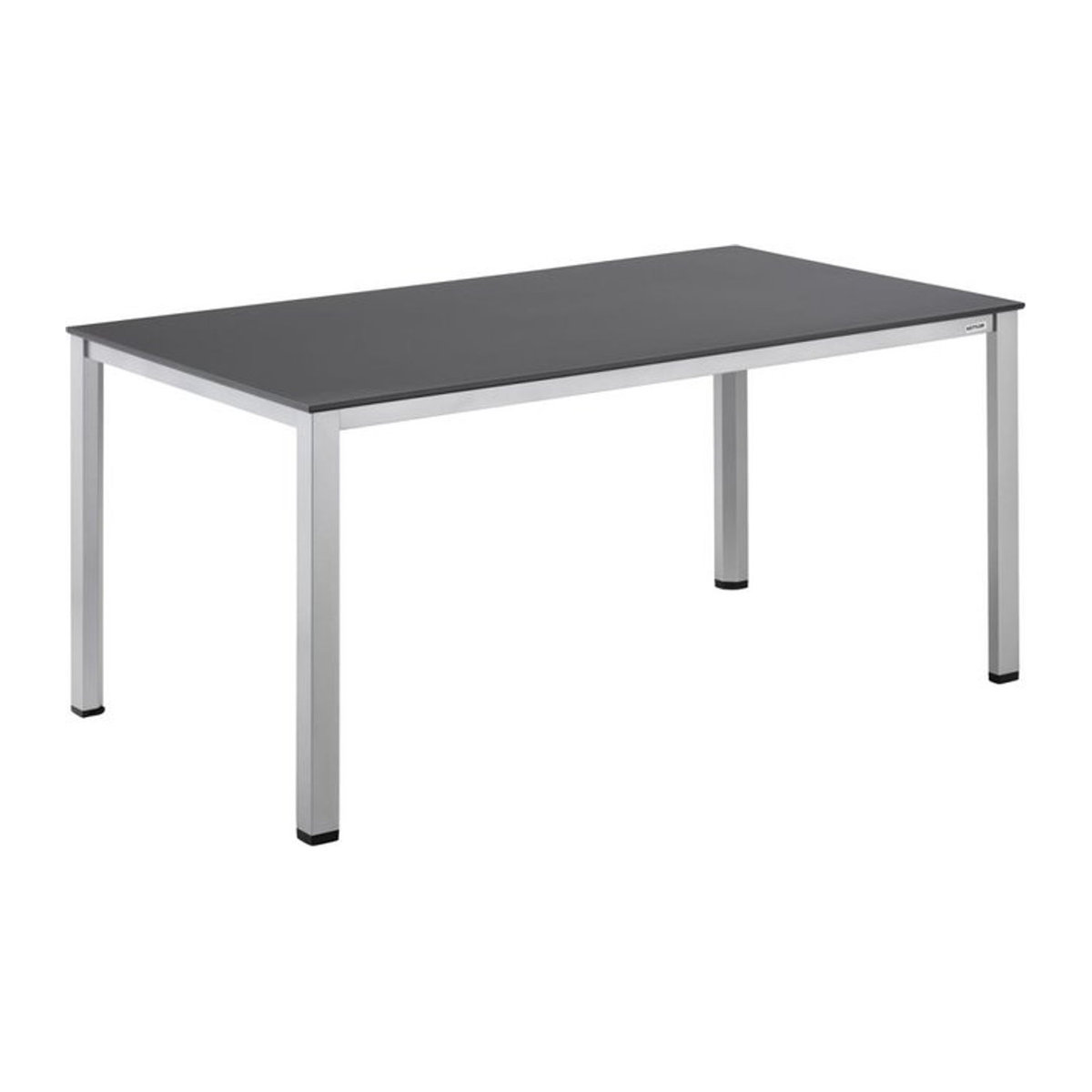 Kettler Kettalux-Plus Dining-Tisch rechteckig aus Aluminium und Kunststoff, Farbe Anthrazit und Silber, B: 160 cm, T: 95 cm, H: 74 cm - Bild 1