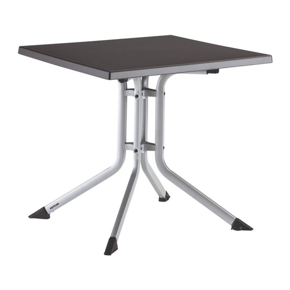 Kettler Klapptisch BOULEVARD Gartentisch aus Aluminium, Anthrazit/Silber, B/T/H: 80 x 80 x 74 cm - Bild 1
