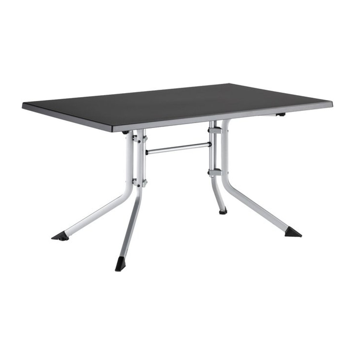 Kettler Klapptisch Boulevard rechteckig, Platte Anthrazit, Gestell Silber, B/T/H: 140 x 95 x 74 cm - Bild 1