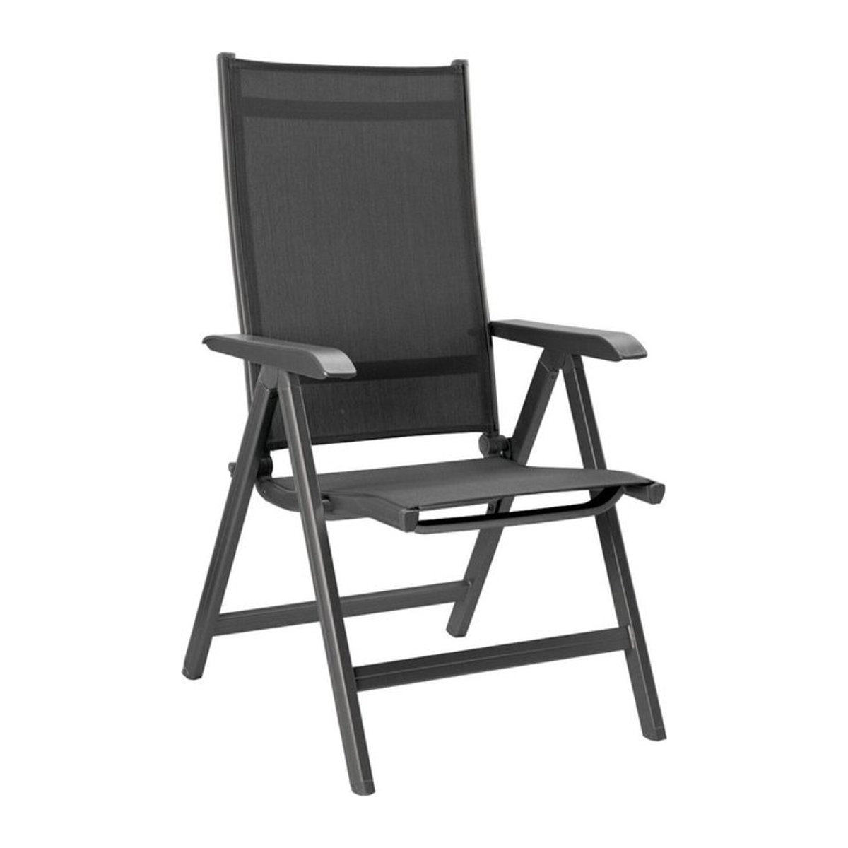 Kettler Multipositionssessel Basic Plus in Anthrazit mit Recline-Funktion, B/T/H: 61 x 68 x 109 cm - Bild 1