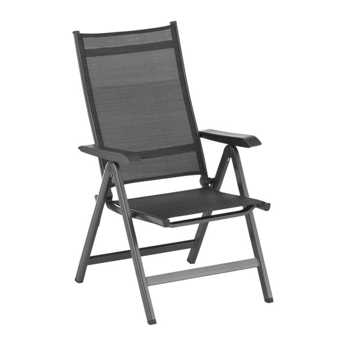 Kettler Multipositionssessel Basic Plus in Anthrazit mit Recline-Funktion, B/T/H: 61 x 68 x 109 cm - Bild 2