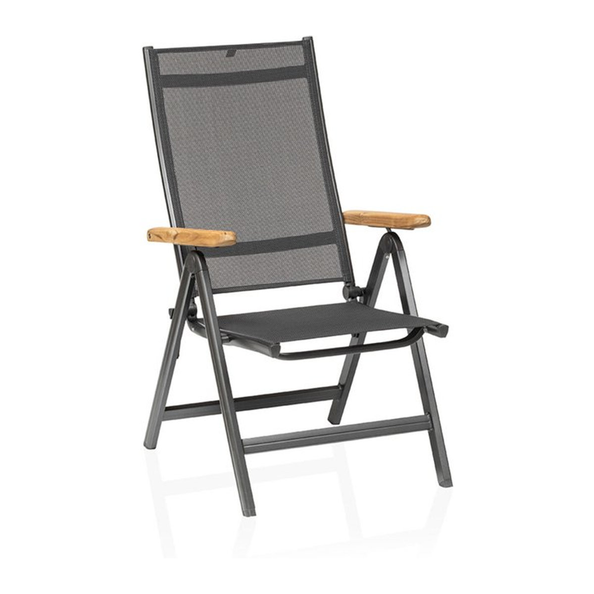 Kettler Multipositionssessel Granada in Anthrazit mit Aluminiumgestell B/T/H: 61 x 65 x 109 cm - Bild 1