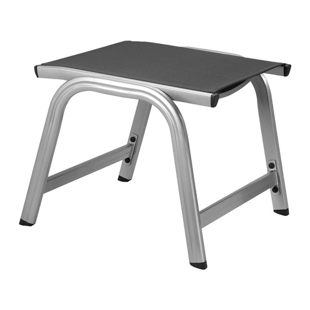 Kettler Polsterhocker BasicPlus in Anthrazit und Silber, B/T/H: 54 x 55 x 44 cm - Bild 1