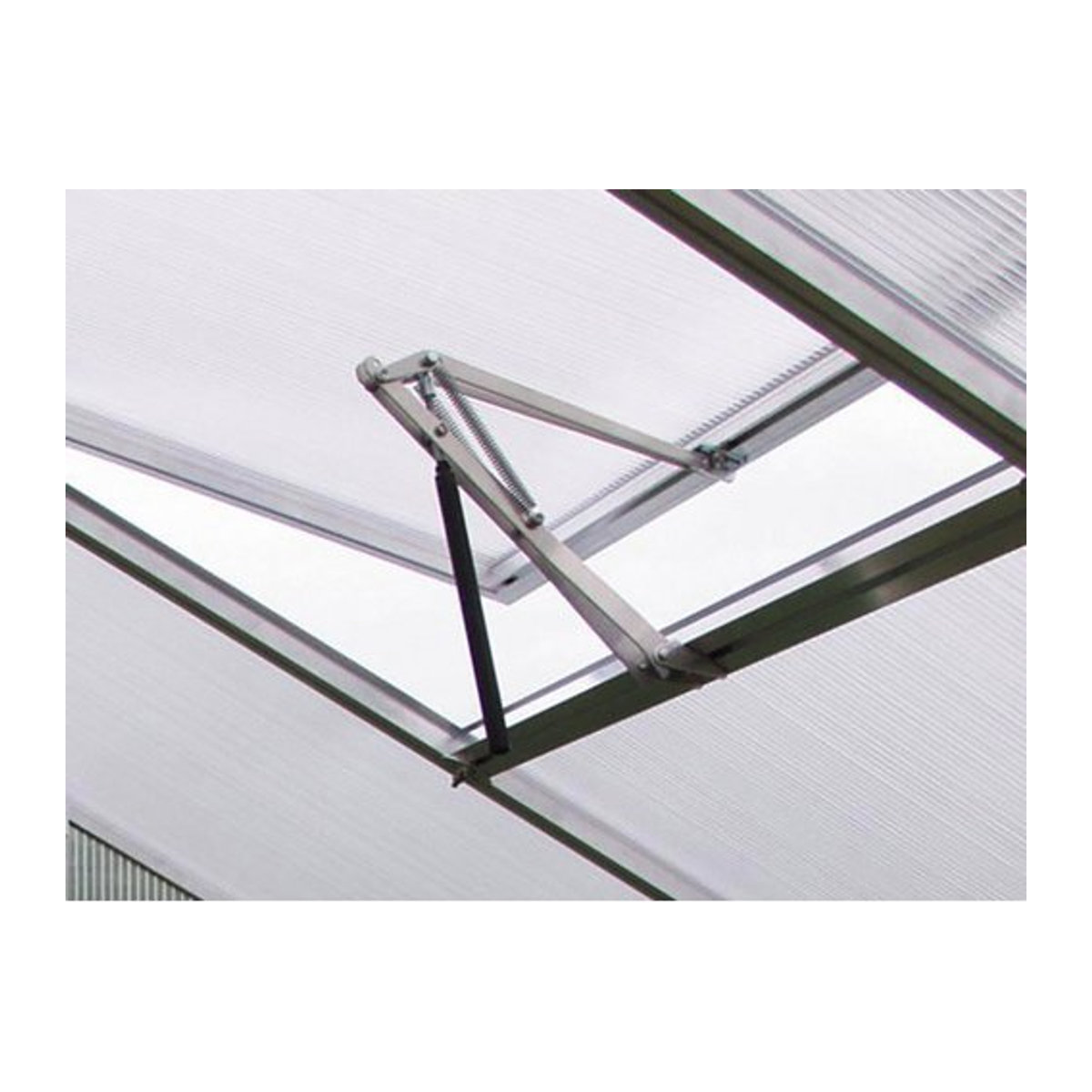 KGT Automatischer Fensteröffner für Frühbeete aus Edelstahl und Aluminium, silberfarben, max. Hubkraft 7 kg - Bild 1