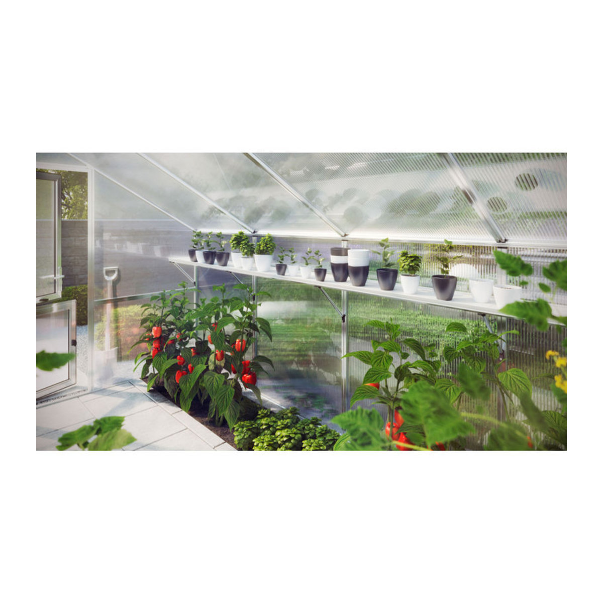 KGT Hängebord für Gewächshäuser Orchidee IV aus Aluminium - Bild 1