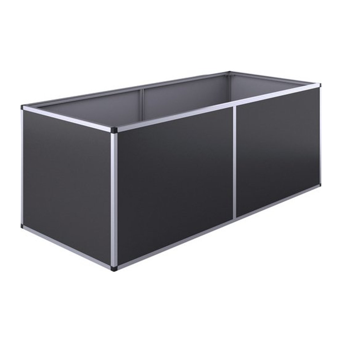 KGT Hochbeet aus Aluminium in Schwarz, B/H/L: 205 x 77 x 91 cm - Bild 1