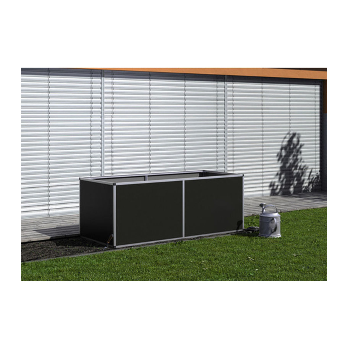 KGT Hochbeet aus Aluminium in Schwarz, B/H/L: 205 x 77 x 91 cm - Bild 2