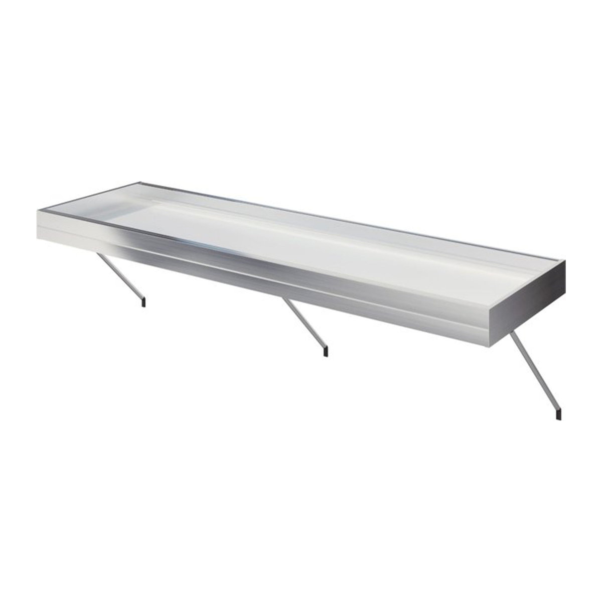 KGT Pflanzwanne Lilie IV aus Aluminium in Weiß, B/H/T: 429 x 10 x 63,5 cm - Bild 2