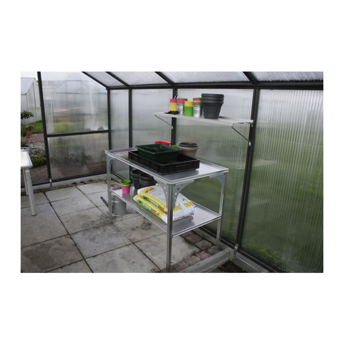 KGT Universal Aluminium Tisch in Weiß, B/T/H: 121 x 64 x 80 cm - Bild 1