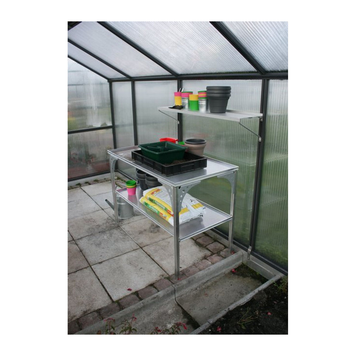 KGT Universal Aluminium Tisch in Weiß, B/T/H: 121 x 64 x 80 cm - Bild 2