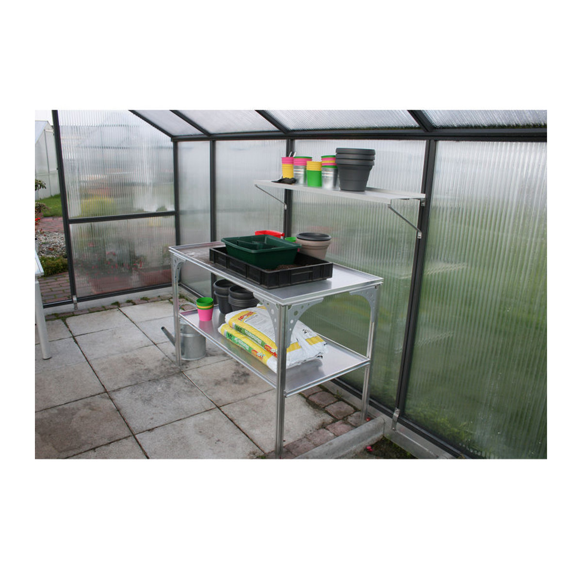 KGT Universal Aluminium Tisch in Weiß, B/T/H: 121 x 64 x 80 cm - Bild 3