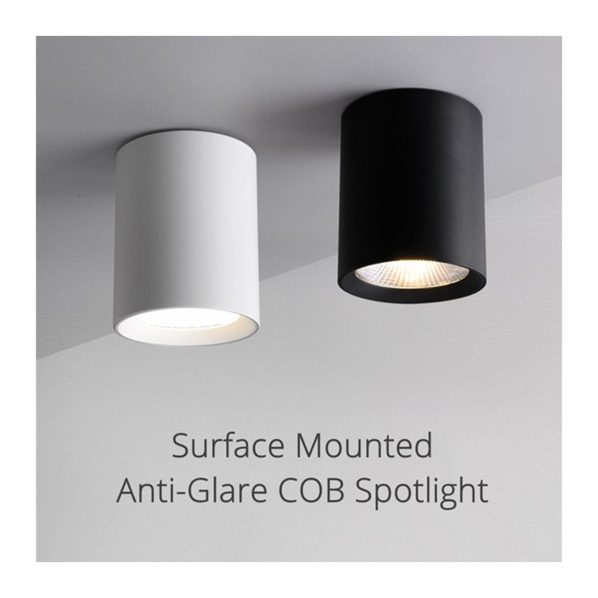 Khelse LED COB Decken-Downlights Weiß Minimalistisch zur Oberflächenmontage mit Anti-Glare Effekt - Bild 1