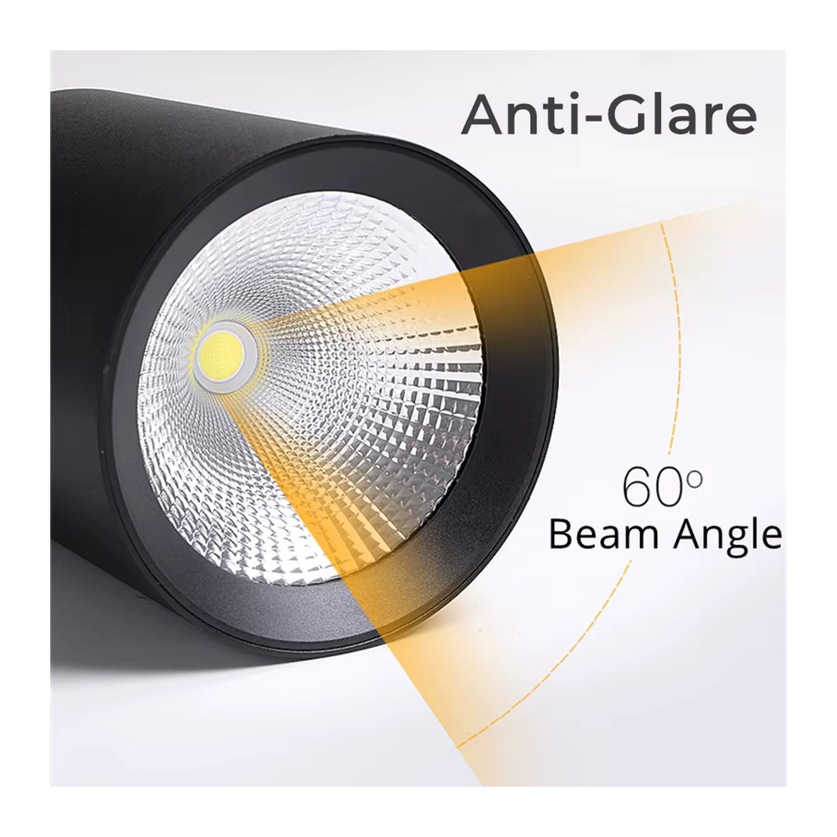 Khelse LED COB Decken-Downlights Weiß Minimalistisch zur Oberflächenmontage mit Anti-Glare Effekt - Bild 5