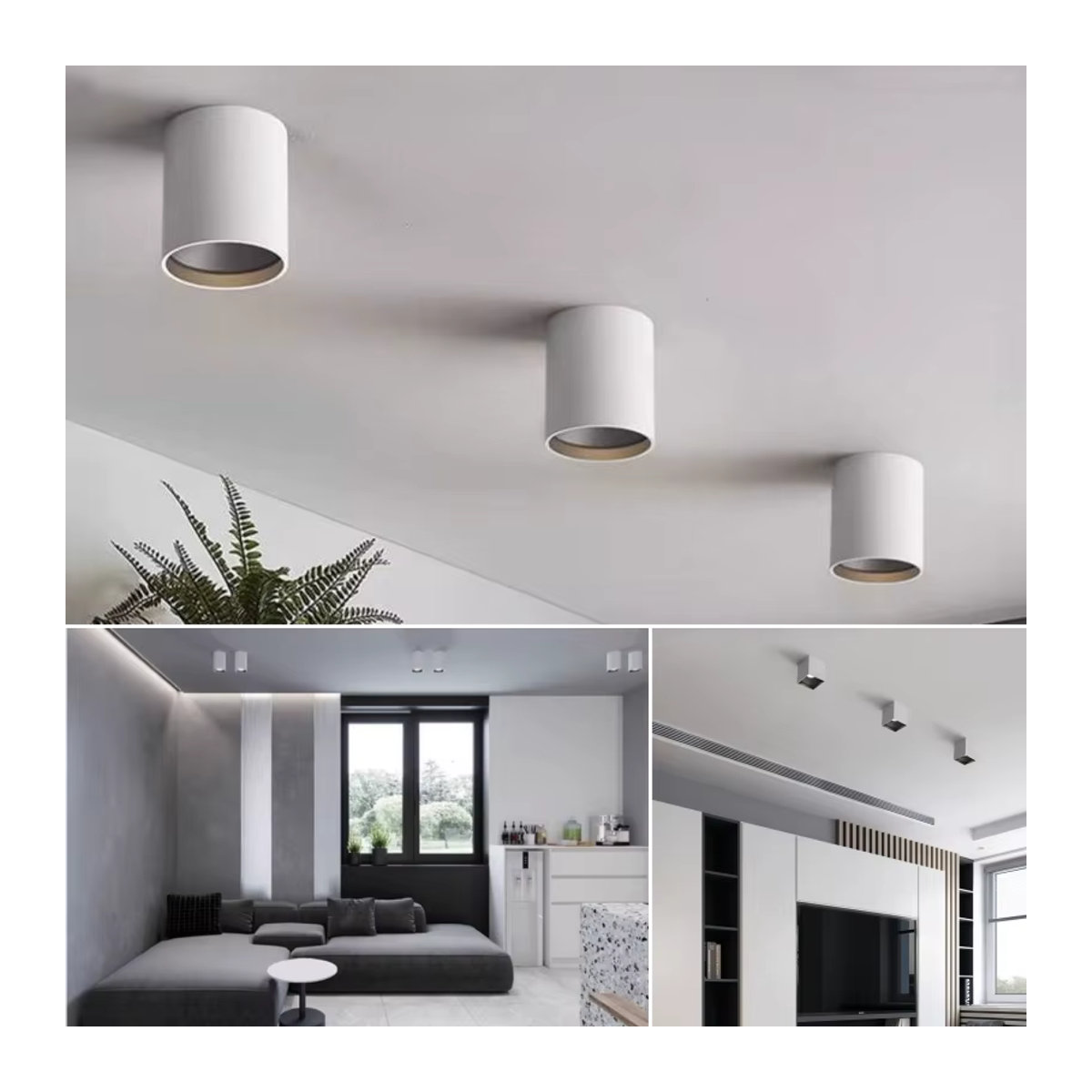Khelse LED Downlight Weiß, dimmbare COB Deckenleuchte für Büro und Galerie, 12 W, minimalistisches Design - Bild 6