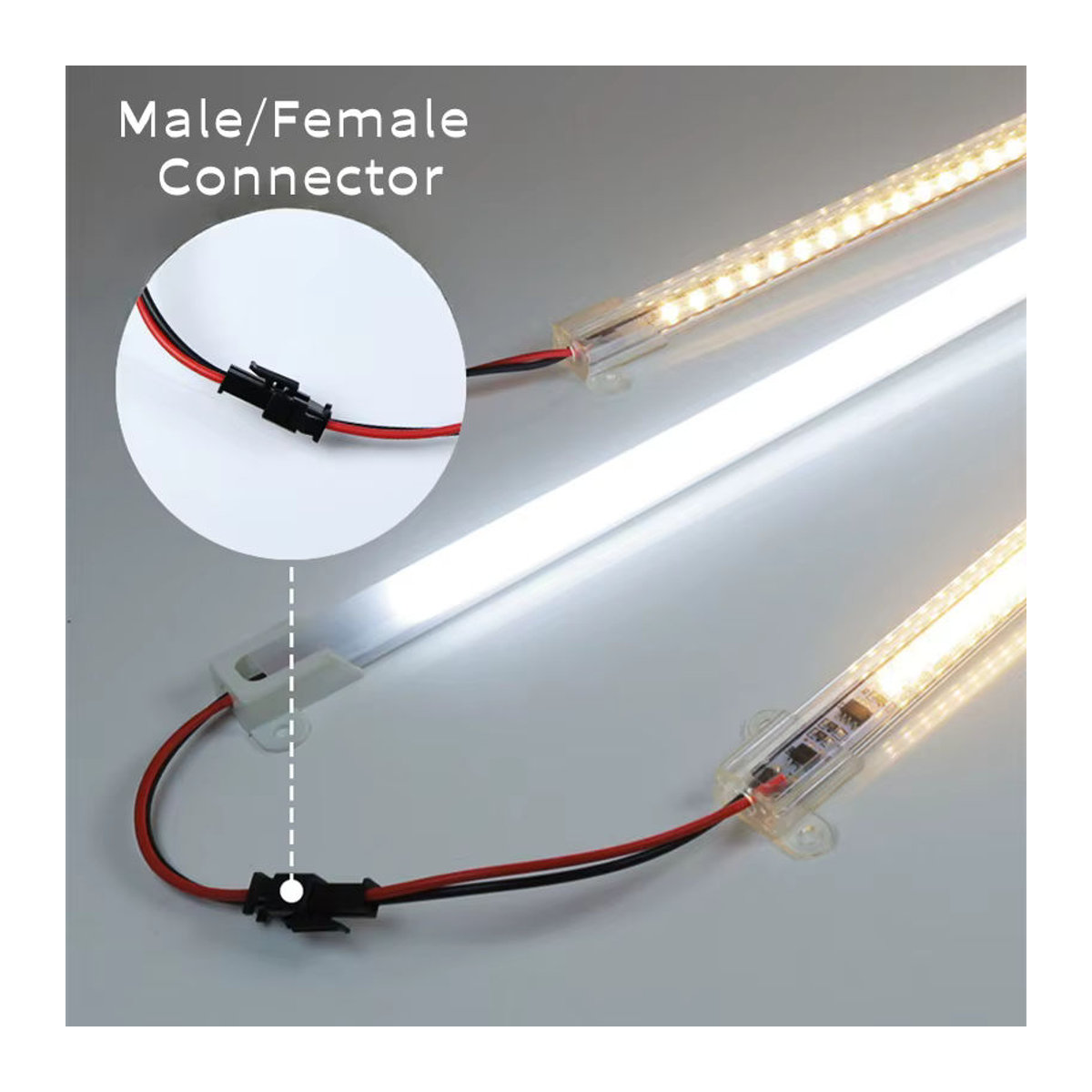 Khelse LED Möbelbeleuchtung Weiß für Schrank, Küche und Regal, Oberfläche Montiert, B: 30 cm - Bild 3