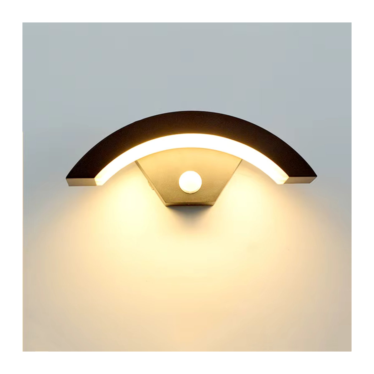 Khelse Moderne LED Außenwandleuchte mit Bewegungssensor, IP65 Wasserdicht, Schwarz, Warmweiß 3000K - Bild 2