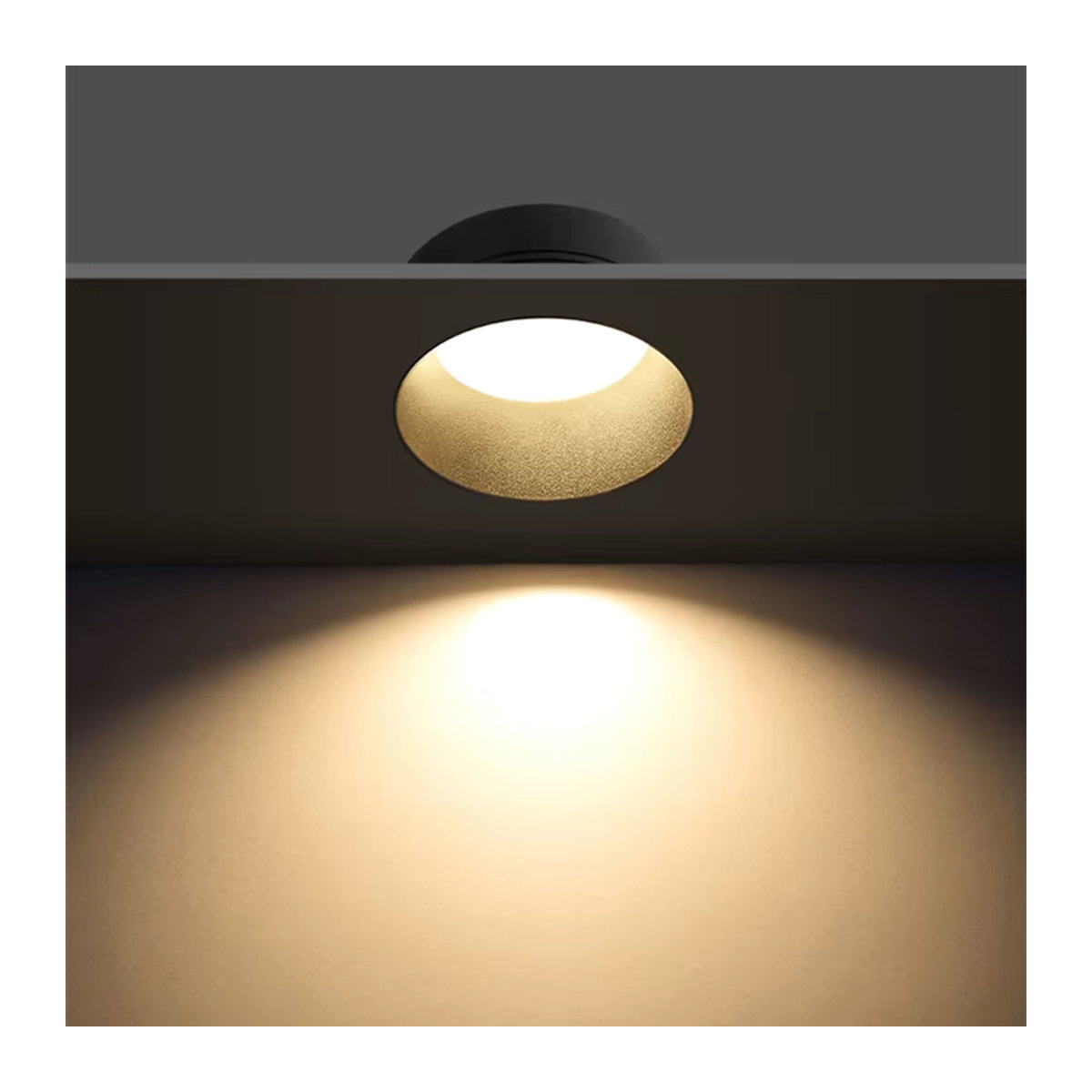 Khelse Rahmenloses LED Einbau Downlight in Weiß, Dimmbarer Einbaustrahler für Wohnzimmer, Flur und Schlafzimmer - Bild 2