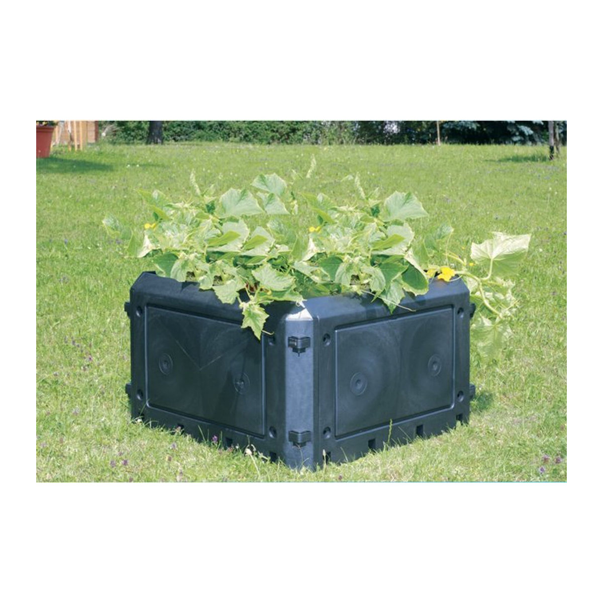 KHW Thermo-Komposter Bio-Quick 230 Liter aus Polypropylen in Grau/Anthrazit/Schwarz, H x B x T: 45 x 75 x 75 cm - Bild 1