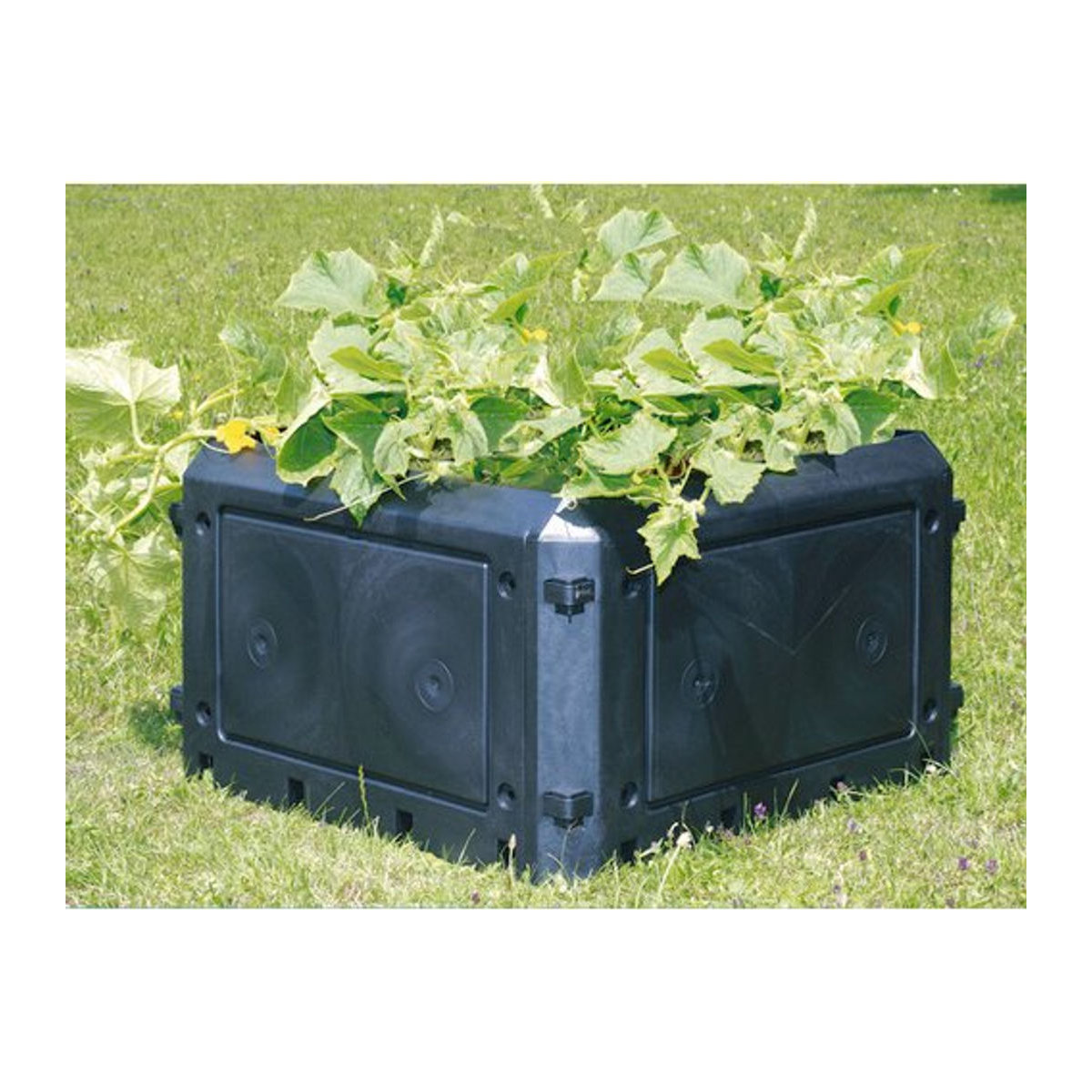 KHW Thermo-Komposter Bio-Quick 230 Liter aus Polypropylen in Grau/Anthrazit/Schwarz, H x B x T: 45 x 75 x 75 cm - Bild 2