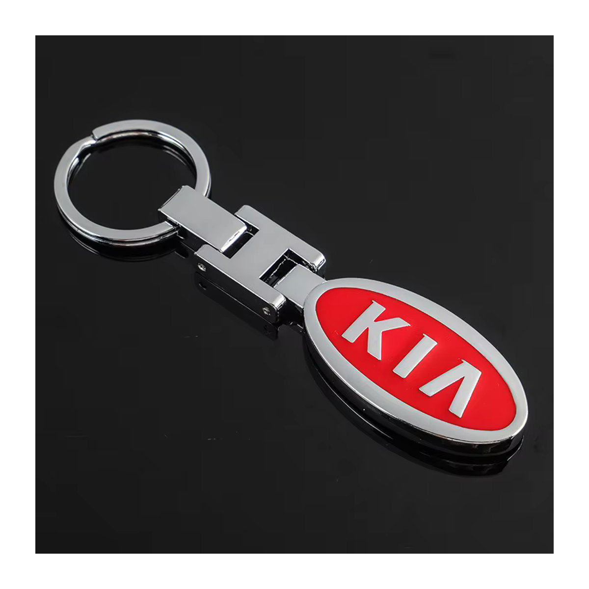 KIA 3D Schlüsselanhänger aus Metall in Rot für Auto Styling Zubehör - Bild 2