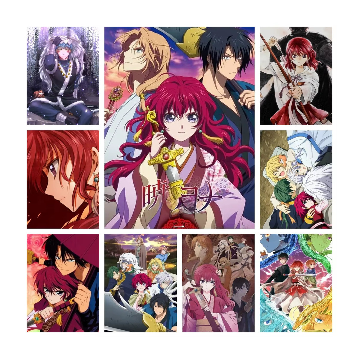 Kidsland Yona des Morgens Diamantmalerei DIY 5D Kreuzstich Mosaik Kunst Set Japan Anime Cartoon Mehrfarbig - Bild 2