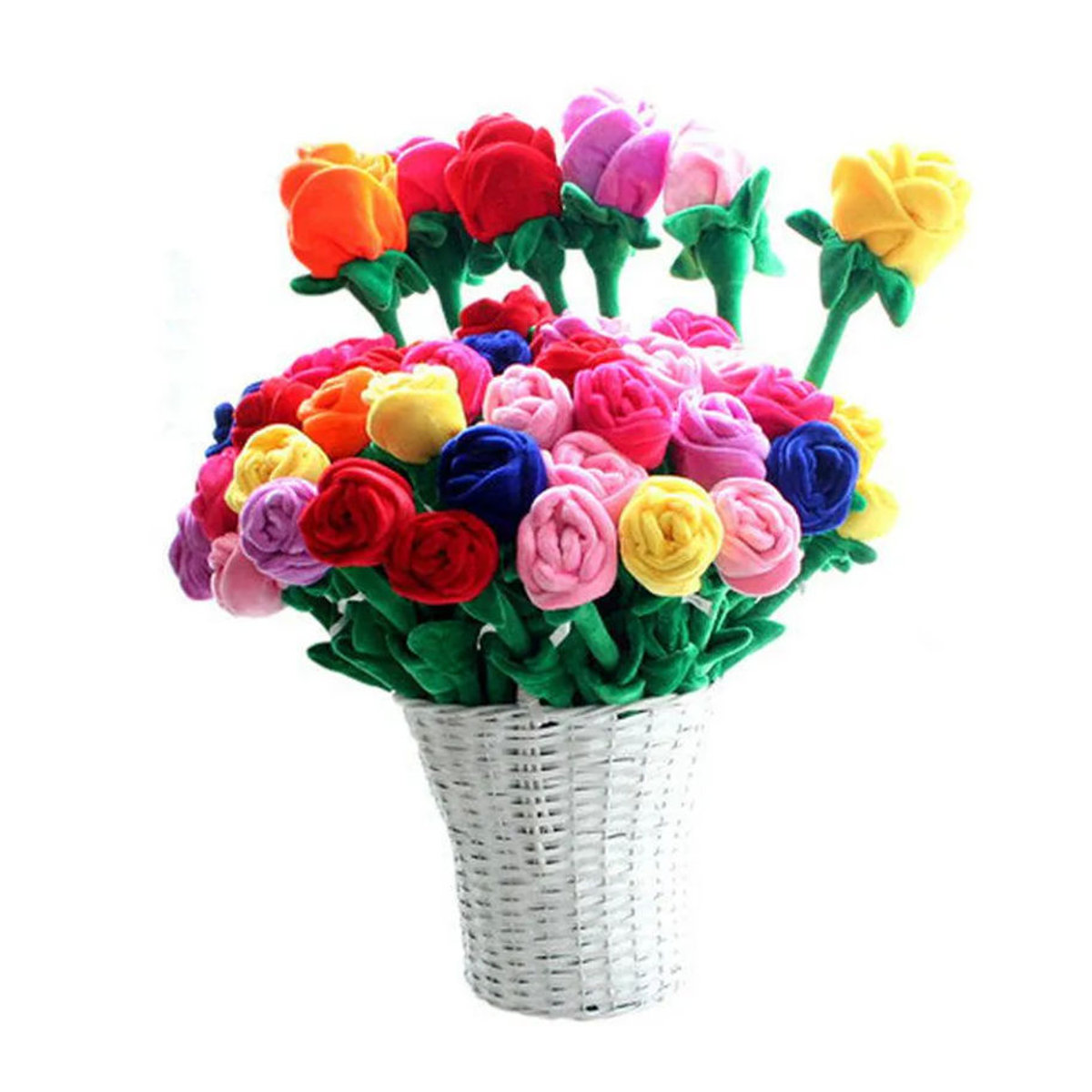 Kidsly Plüsch Spielzeug Rose Blume als kreative Vorhang Schnalle in Rosa, Höhe: 85 cm - Bild 4